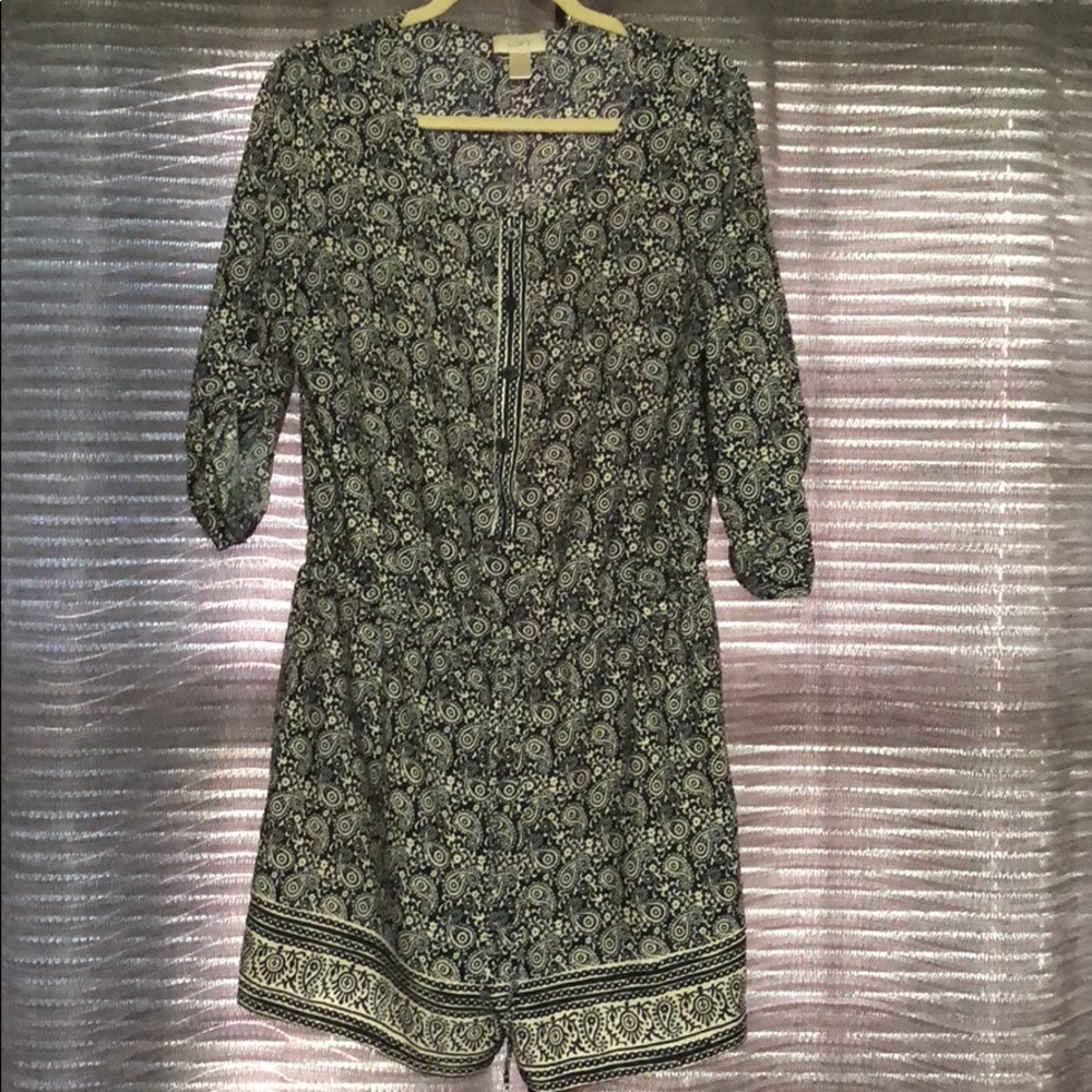 LOFT Romper with Tie Waist